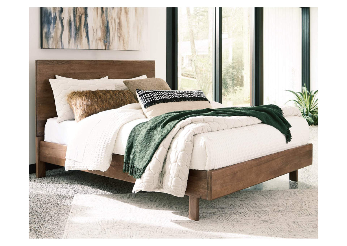Isanti King Panel Bed; Light Brown
