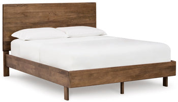 Isanti King Panel Bed; Light Brown