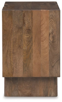 Isanti One Drawer Night Stand; Light Brown