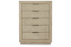 Hennington King Upholstered Bed with Mirrored Dresser, Drawer, and Nightstand