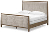 Roanhowe King Upholstered Bed;Brown