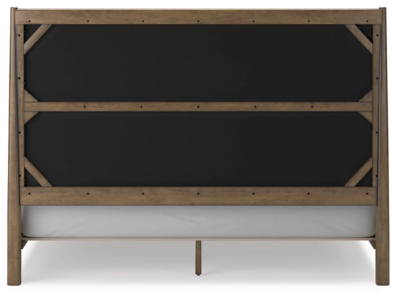 Roanhowe King Upholstered Bed;Brown