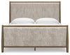 Roanhowe King Upholstered Bed;Brown