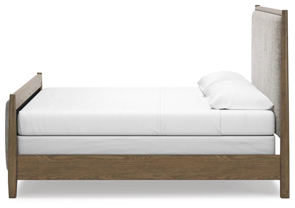 Roanhowe King Upholstered Bed;Brown