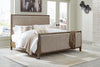 Roanhowe King Upholstered Bed;Brown