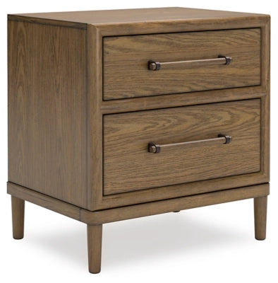 Roanhowe Two Drawer Night Stand - Brown