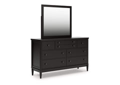 Portdown Dresser and Mirror; Black