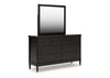Portdown Dresser and Mirror; Black