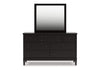 Portdown Dresser and Mirror; Black