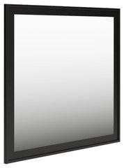 Portdown Bedroom Mirror; Black