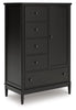 Portdown Door Chest; Black