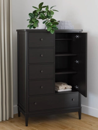 Portdown Door Chest; Black