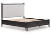 Portdown King Panel Bed; Black