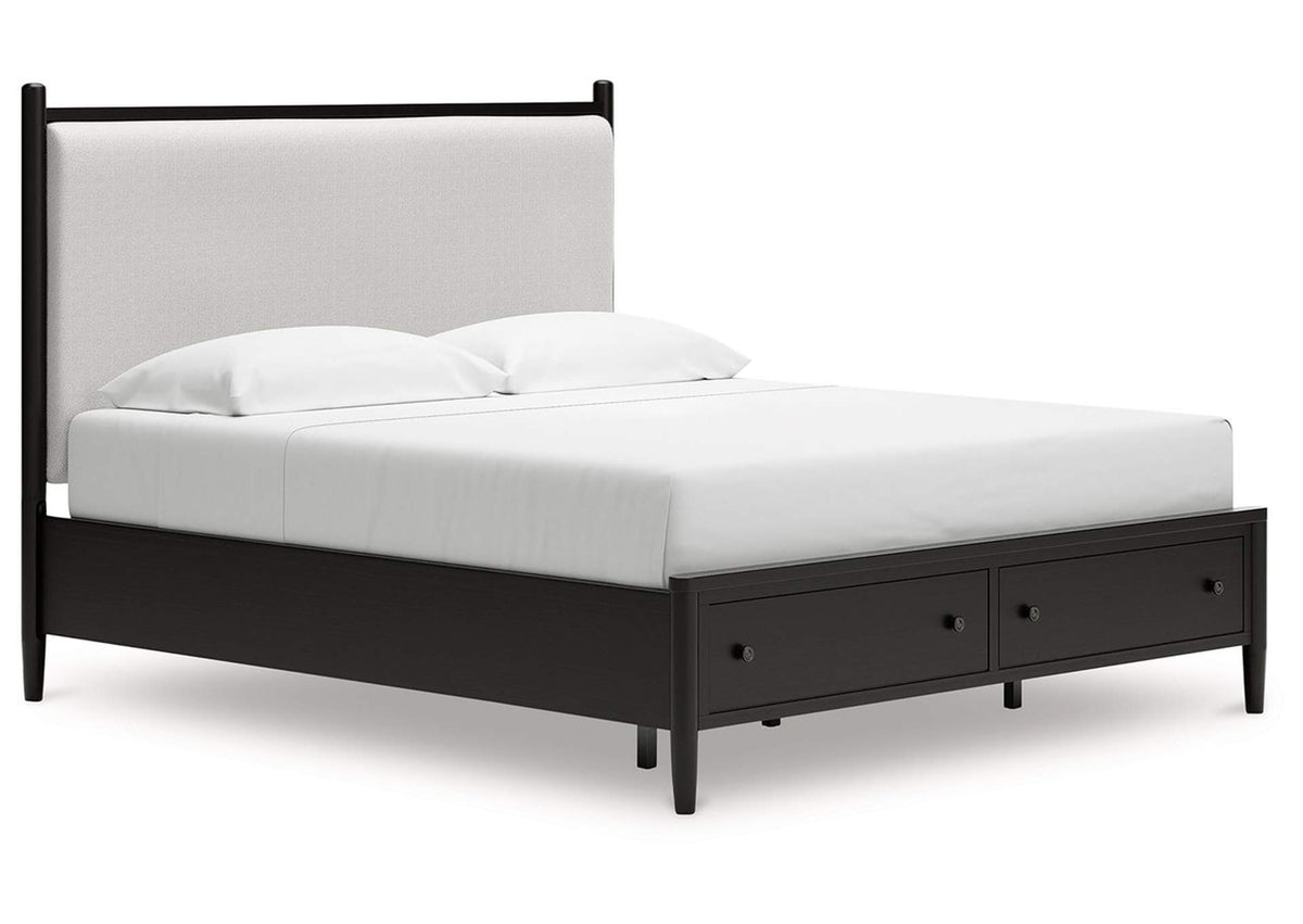 Portdown King Panel Bed; Black