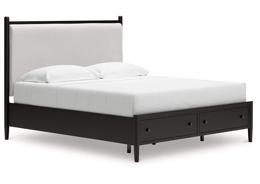 Portdown King Panel Bed; Black
