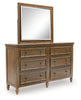 Sturlayne Dresser and Mirror;Brown