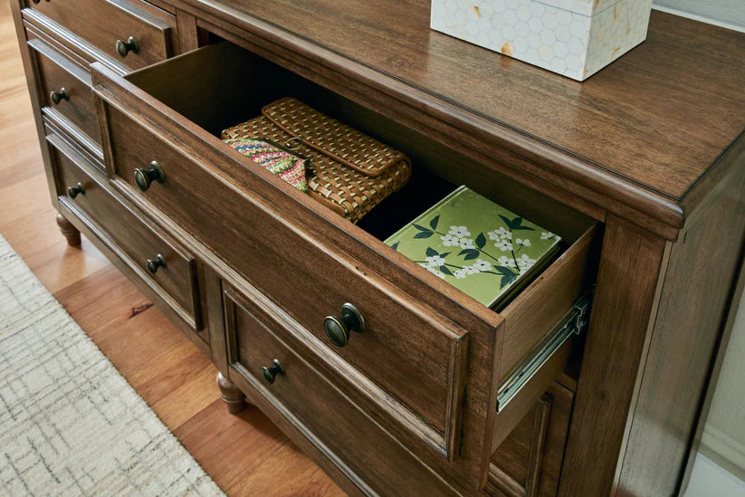 Sturlayne Dresser and Mirror;Brown