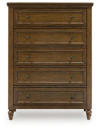 Sturlayne Five Drawer Chest;brown
