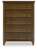 Sturlayne Five Drawer Chest;brown