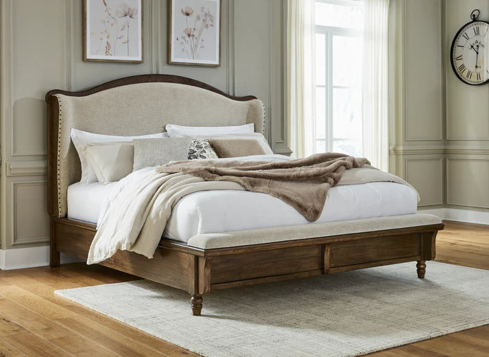 Sturlayne King Panel Bed; Brown