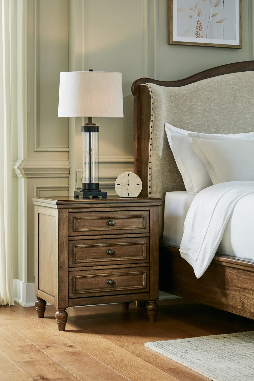 Sturlayne Three Drawer Night Stand;Brown