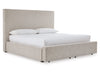 Kristland Queen Panel Bed; Light Brown