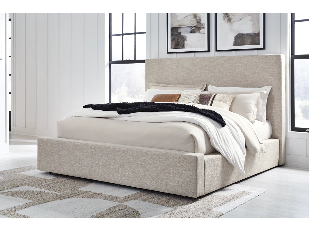 Kristland Queen Panel Bed; Light Brown