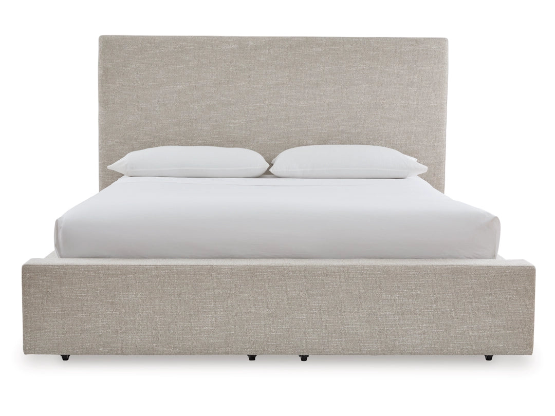 Kristland Queen Panel Bed; Light Brown