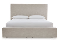 Kristland Queen Panel Bed; Light Brown