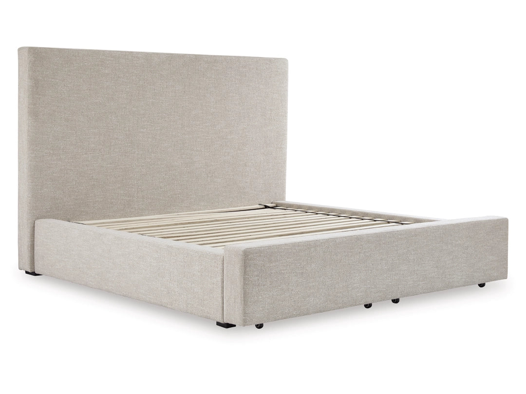 Kristland Queen Panel Bed; Light Brown