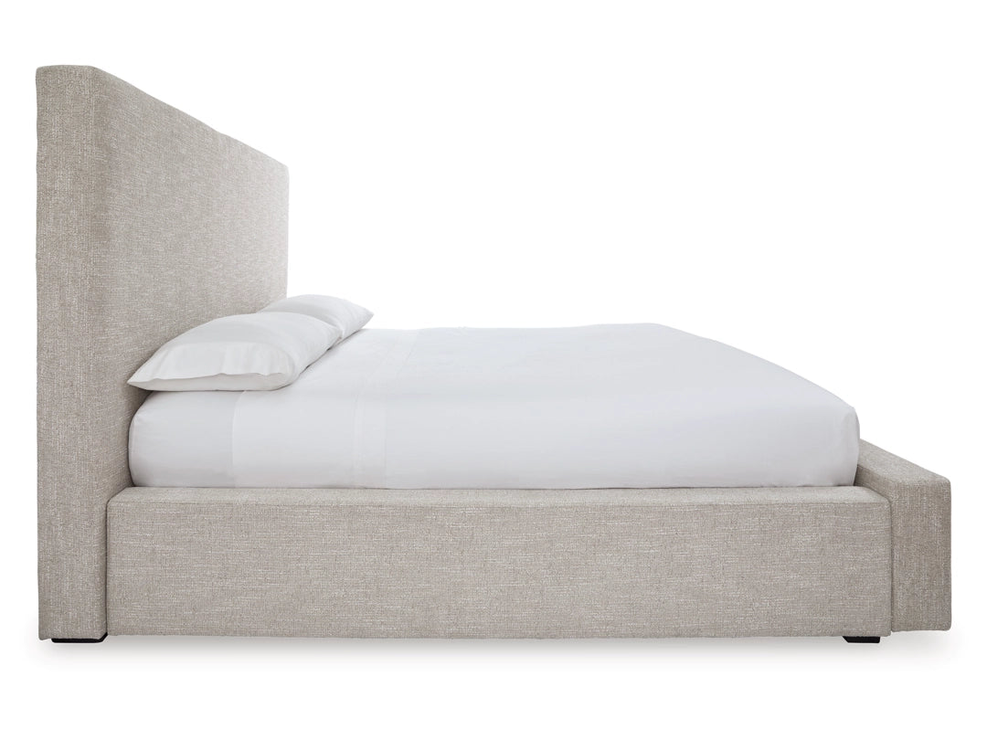 Kristland Queen Panel Bed; Light Brown