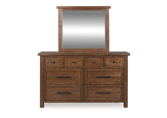 Kristiland Dresser and Mirror;Brown