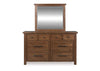 Kristiland Dresser and Mirror;Brown
