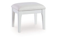 Chalanna Vanity With Stool;White