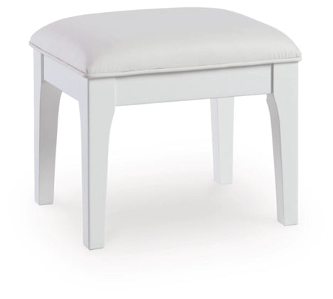 Chalanna Vanity Stool - White