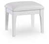 Chalanna Vanity Stool - White