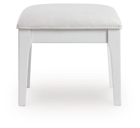 Chalanna Vanity Stool - White