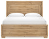 Galliden California Queen Panel Bed;Light Brown