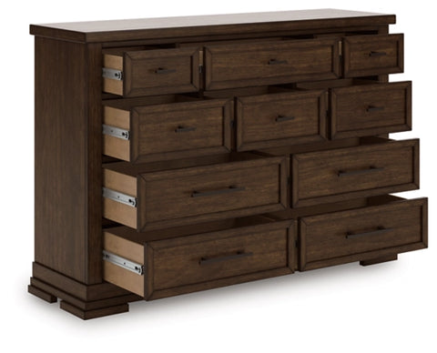 Taffenbrook Dresser;Medium Brown