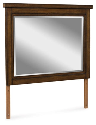 Taffenbrook Bedroom Mirror; Medium Brown