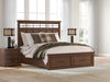 Taffenbrook King Panel Storage Bed;Medium Brown