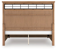 Taffenbrook King Panel Storage Bed;Medium Brown