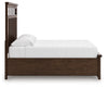 Taffenbrook King Panel Storage Bed;Medium Brown