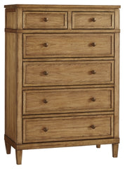Sharlance Six Drawer Chest;Brown