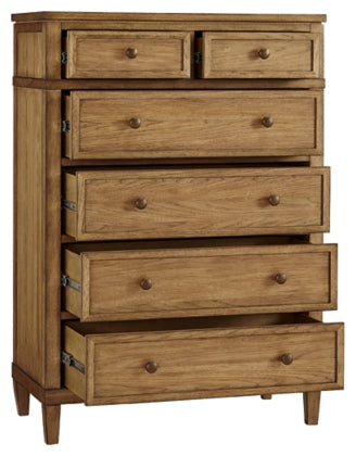 Sharlance Six Drawer Chest;Brown