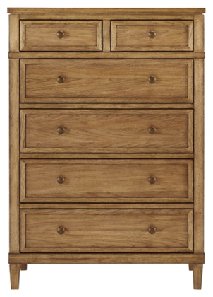 Sharlance Six Drawer Chest;Brown