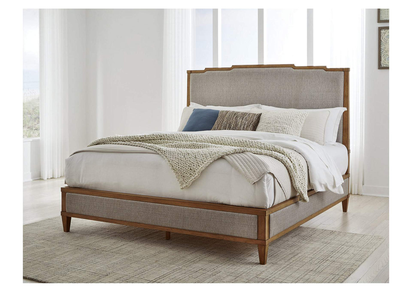 Sharlance King UPH Panel FTBD/Rails/R Slats;GREEN/BROWN