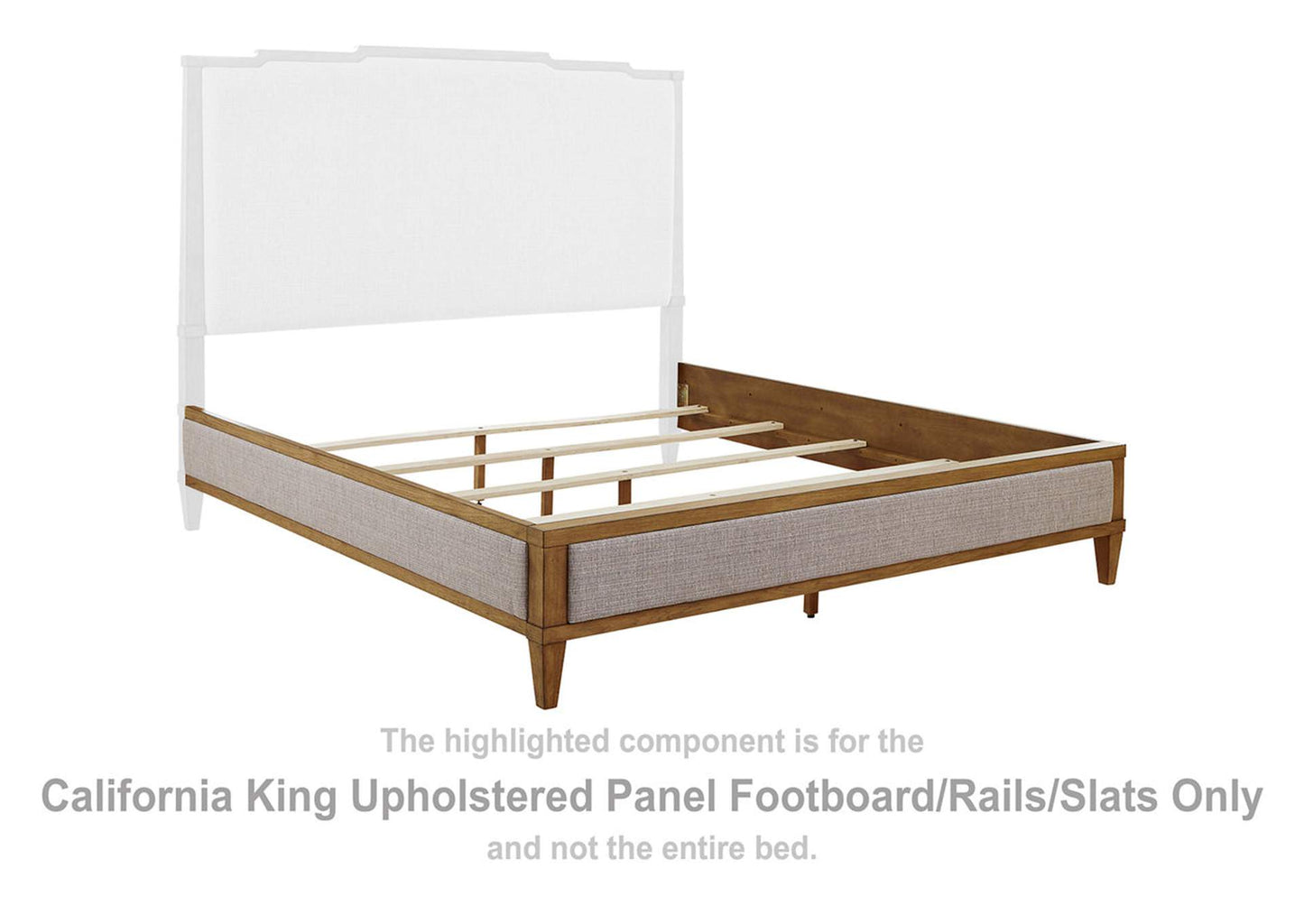 Sharlance King UPH Panel FTBD/Rails/R Slats;GREEN/BROWN
