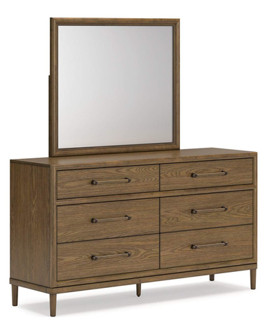 Roanhowe Dresser and Mirror; Brown