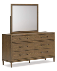 Roanhowe Dresser and Mirror; Brown